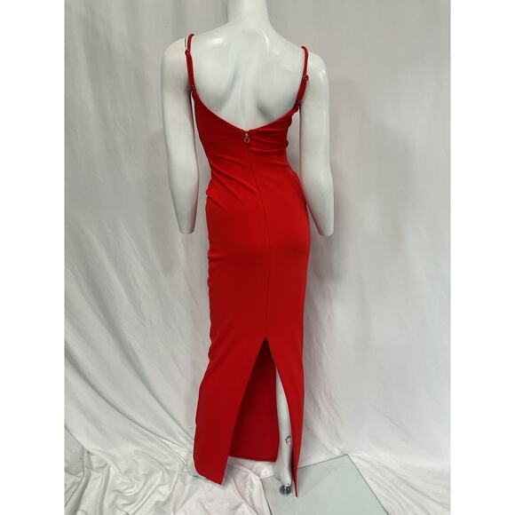Nookie 'Bailey' Red  Crepe Gown Size S - Picture 3 of 5